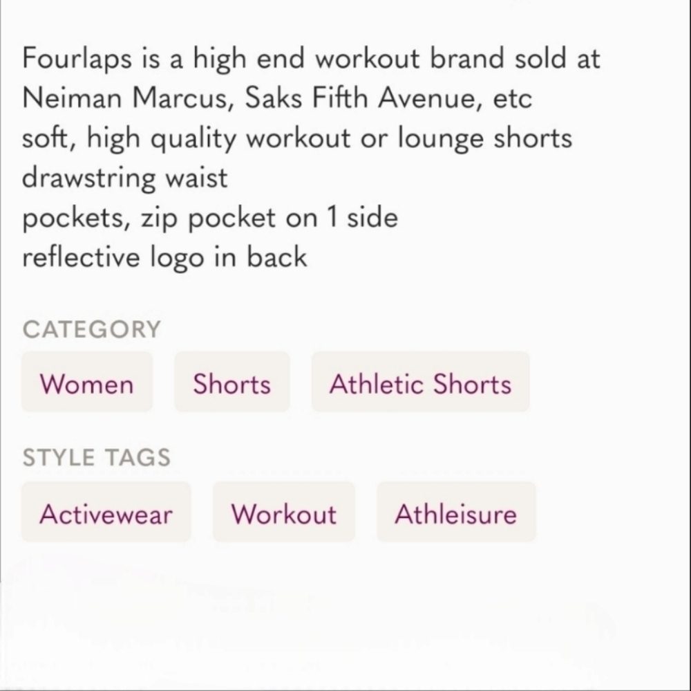 Fourlaps Rush Shorts Banana Workout Size Small - Picture 4 of 5